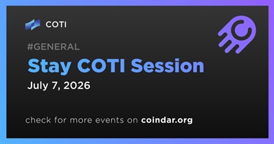 COTI to Hold Stay COTI Session on July 7th