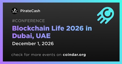 PirateCash to Participate in Blockchain Life 2026 in Dubai on December 1st