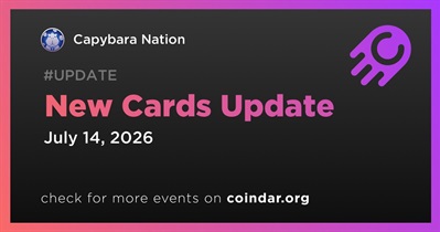 Capybara Nation Added New Cards on July 14th