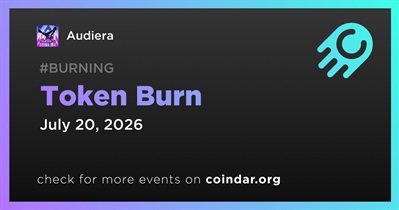 Audiera Held Token Burn on July 20th
