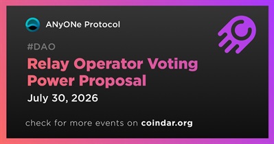 ANyONe Protocol to Close Governance Vote on July 30th