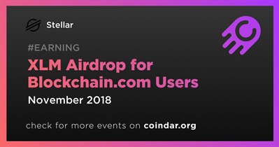 XLM Airdrop for Blockchain.com Users