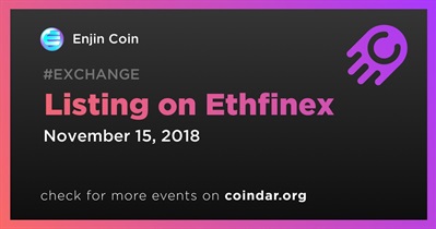 Listing on Ethfinex