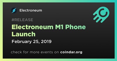Electroneum M1 Phone Launch