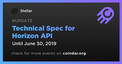 Technical Spec for Horizon API