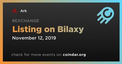 Listing on Bilaxy