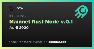 Mainnet Rust Node v.0.1