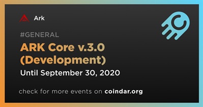 ARK Core v.3.0 (Development)