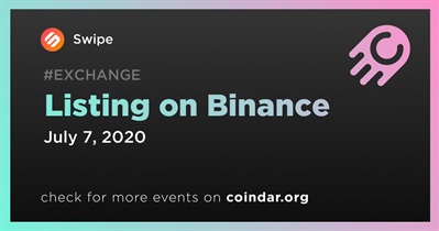 Listing on Binance