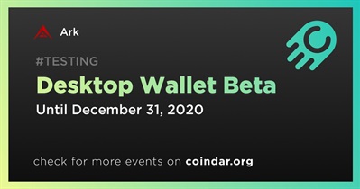 Desktop Wallet Beta