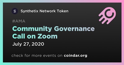 Community Governance Call on Zoom