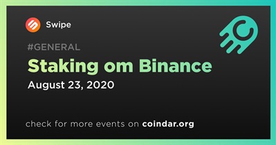 Staking om Binance