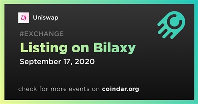 Listing on Bilaxy