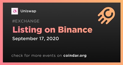 Listing on Binance