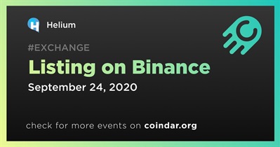 Listing on Binance