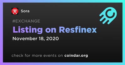 Listing on Resfinex
