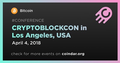 CRYPTOBLOCKCON in Los Angeles, USA