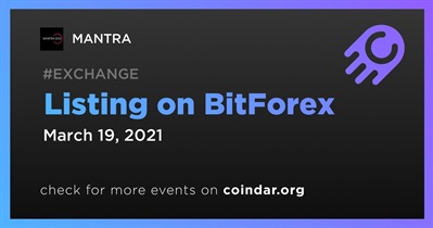 Listing on BitForex