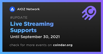 Live Streaming Supports