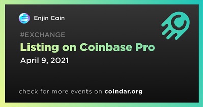 Listing on Coinbase Pro