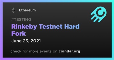 Rinkeby Testnet Hard Fork