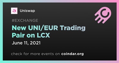 New UNI/EUR Trading Pair on LCX