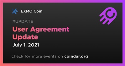 User Agreement Update