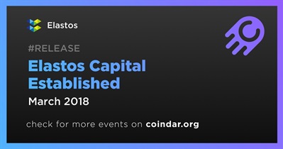 Elastos Capital Established