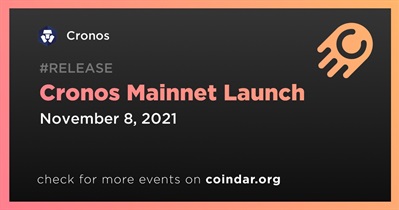 Cronos Mainnet Launch