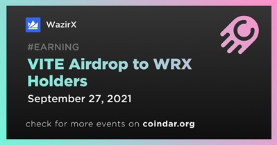 VITE Airdrop to WRX Holders