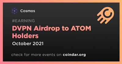 DVPN Airdrop to ATOM Holders