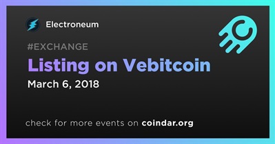 Listing on Vebitcoin