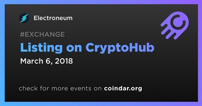 Listing on CryptoHub