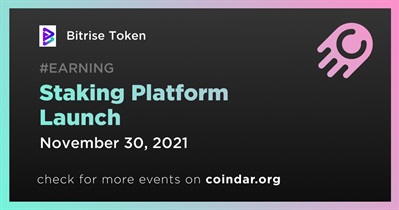 Staking Platform Launch