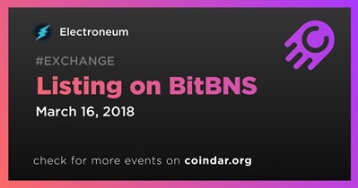 Listing on BitBNS