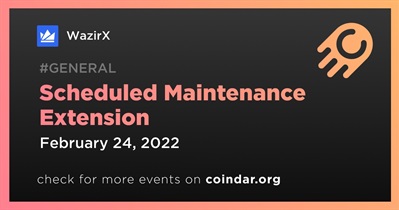 Scheduled Maintenance Extension