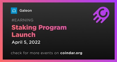 Staking Program Launch
