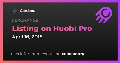Listing on Huobi Pro