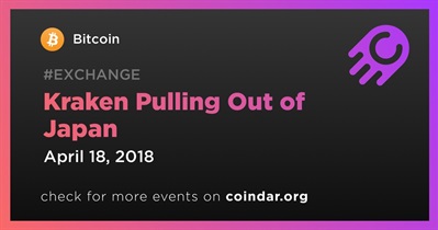 Kraken Pulling Out of Japan