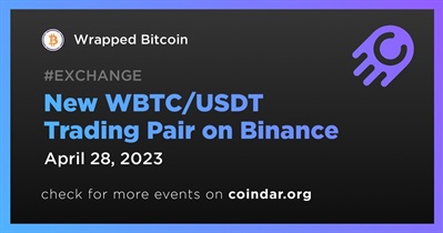 New WBTC/USDT Trading Pair on Binance