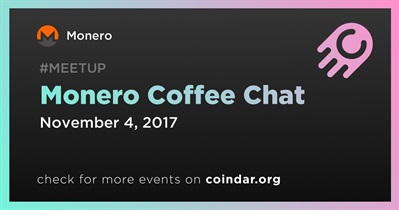 Monero Coffee Chat