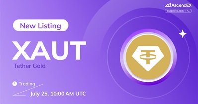 Tether Gold to Be Listed on AscendEX on July 25th