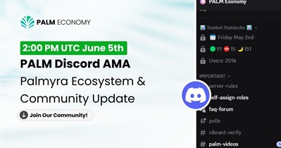 Palm Economy to Hold AMA on Discord on June 5th