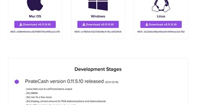 PirateCash v.0.11.5.10 Release