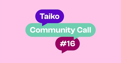 Taiko to Host Community Call on August 30th