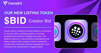 CreatorBid to Be Listed on FameEX