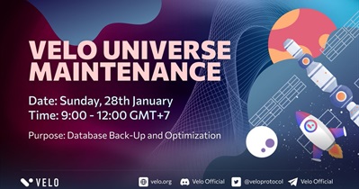Velo to Conduct Scheduled Maintenance on January 28th