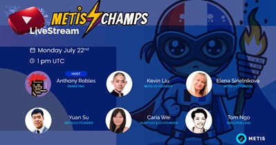 Metis Token to Hold Live Stream on YouTube on July 22nd