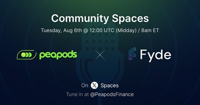 Peapods Finance to Hold AMA on X on August 6th