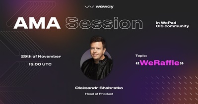 WeWay to Hold AMA on Telegram on November 29th